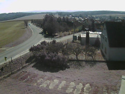 Vjezd do obce ze severu