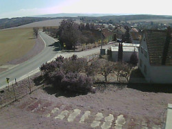 Vjezd do obce ze severu