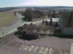 Vjezd do obce ze severu