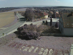 Vjezd do obce ze severu