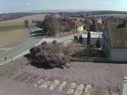 Vjezd do obce ze severu