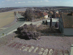 Vjezd do obce ze severu