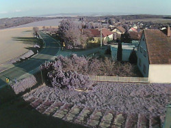 Vjezd do obce ze severu