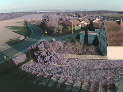 Vjezd do obce ze severu