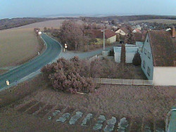 Vjezd do obce ze severu