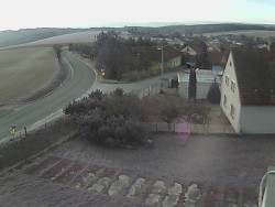 Vjezd do obce ze severu