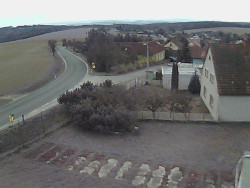 Vjezd do obce ze severu