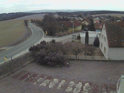 Vjezd do obce ze severu