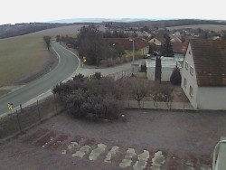 Vjezd do obce ze severu