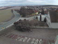 Vjezd do obce ze severu