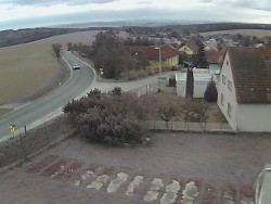 Vjezd do obce ze severu