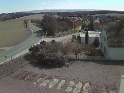 Vjezd do obce ze severu