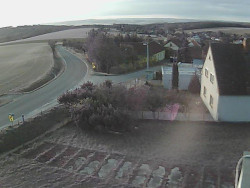 Vjezd do obce ze severu