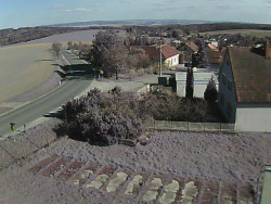 Vjezd do obce ze severu