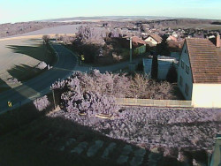 Vjezd do obce ze severu