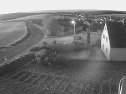 Vjezd do obce ze severu