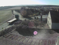 Vjezd do obce ze severu