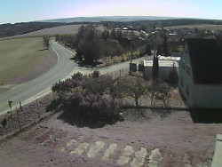 Vjezd do obce ze severu