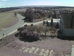 Vjezd do obce ze severu