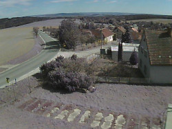 Vjezd do obce ze severu