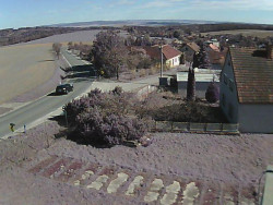 Vjezd do obce ze severu