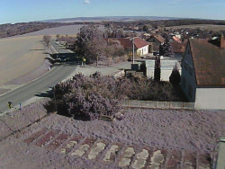 Vjezd do obce ze severu