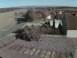 Vjezd do obce ze severu