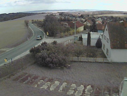 Vjezd do obce ze severu