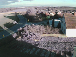 Vjezd do obce ze severu