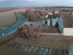 Vjezd do obce ze severu