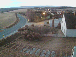 Vjezd do obce ze severu