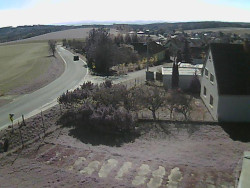 Vjezd do obce ze severu