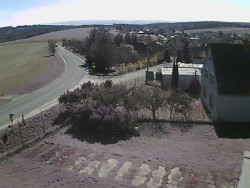 Vjezd do obce ze severu