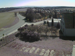 Vjezd do obce ze severu