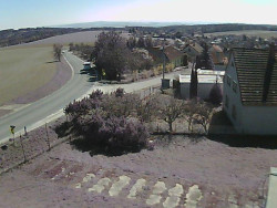 Vjezd do obce ze severu