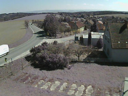 Vjezd do obce ze severu