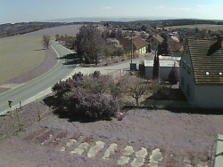 Vjezd do obce ze severu