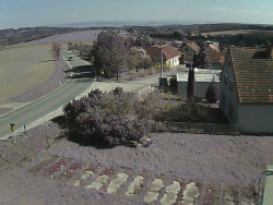 Vjezd do obce ze severu