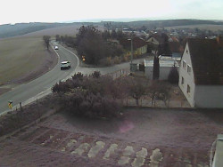 Vjezd do obce ze severu