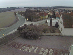 Vjezd do obce ze severu