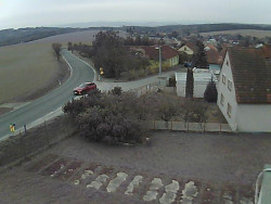 Vjezd do obce ze severu