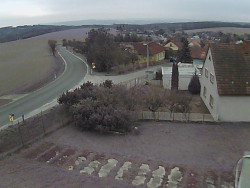 Vjezd do obce ze severu