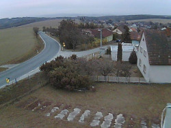 Vjezd do obce ze severu