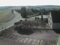 Vjezd do obce ze severu