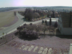 Vjezd do obce ze severu