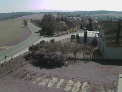 Vjezd do obce ze severu