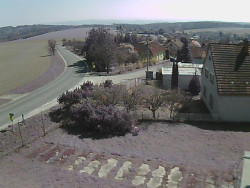 Vjezd do obce ze severu