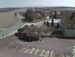 Vjezd do obce ze severu