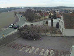 Vjezd do obce ze severu