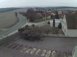 Vjezd do obce ze severu